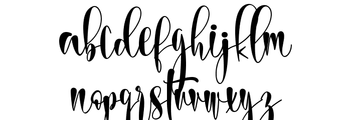 Springleaf - personal use Font LOWERCASE