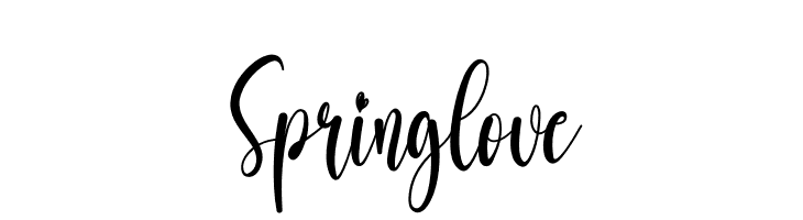 Springlove  Frei Schriftart Herunterladen