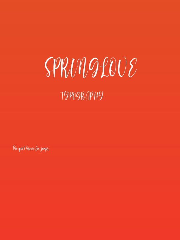 Springlove Poster