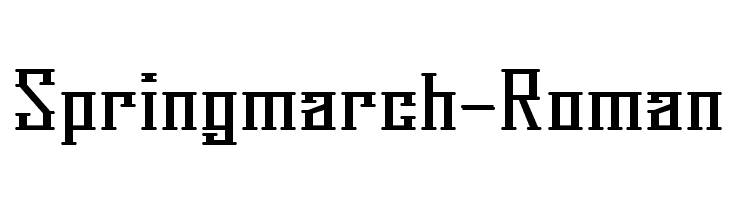 Springmarch-Roman  Frei Schriftart Herunterladen