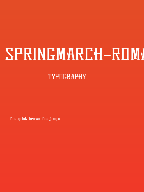 Springmarch-Roman Poster