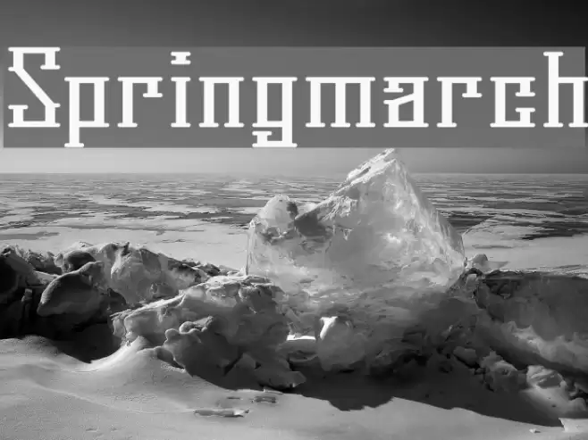 Springmarch Шрифта examples