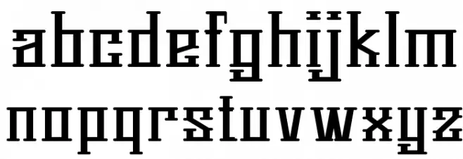Springmarch Schriftart Kleinbuchstaben