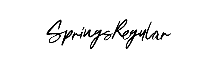 SpringsRegular  Free Fonts Download