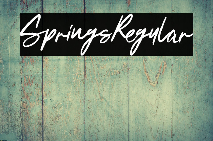 SpringsRegular Example 1