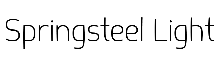 Springsteel Light  les polices de caractères gratuit tlcharger