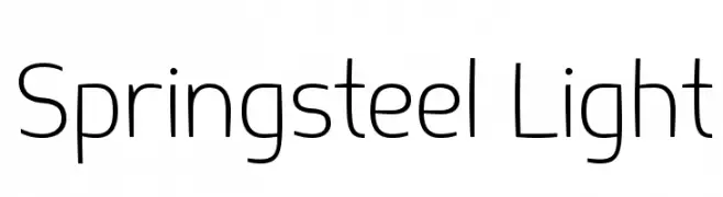 Springsteel Light  Descarca Fonturi Gratis