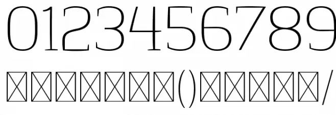 SpringsteelSerif-Thin Font OTHER CHARS