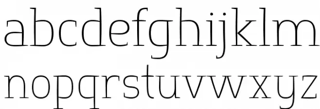 SpringsteelSerif-Thin Шрифта строчной