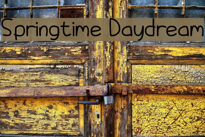 Springtime Daydream Font examples