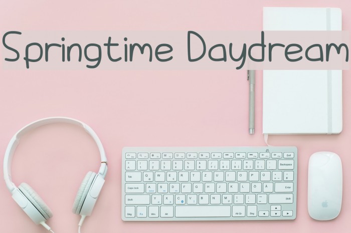 Springtime Daydream Font examples