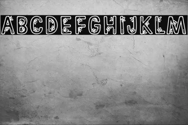 Springtime Flowers Regular Шрифта examples