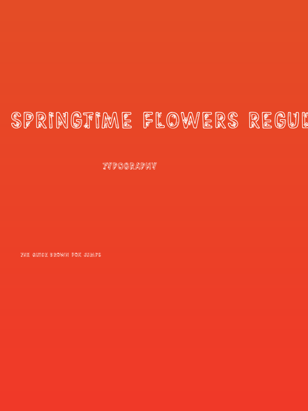 Springtime Flowers Regular Poster