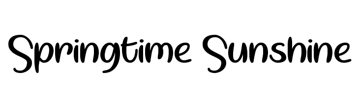 Springtime Sunshine  Descarca Fonturi Gratis