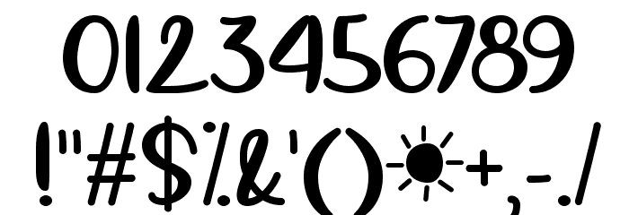 Springtime Sunshine Font OTHER CHARS