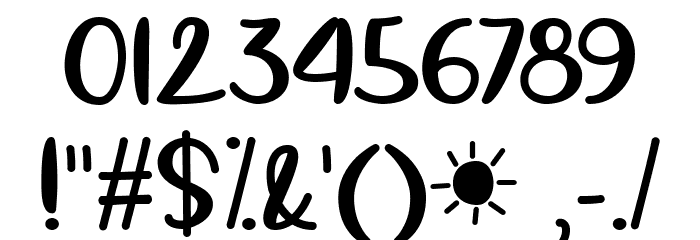 Springtime Sunshine Font OTHER CHARS