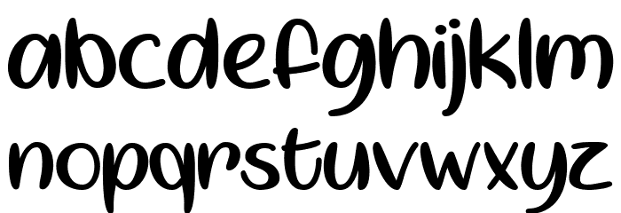 Springtime Sunshine Font LOWERCASE