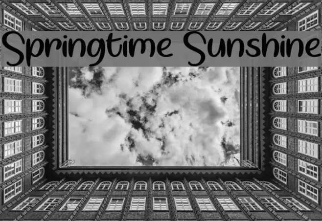 Springtime Sunshine Font examples