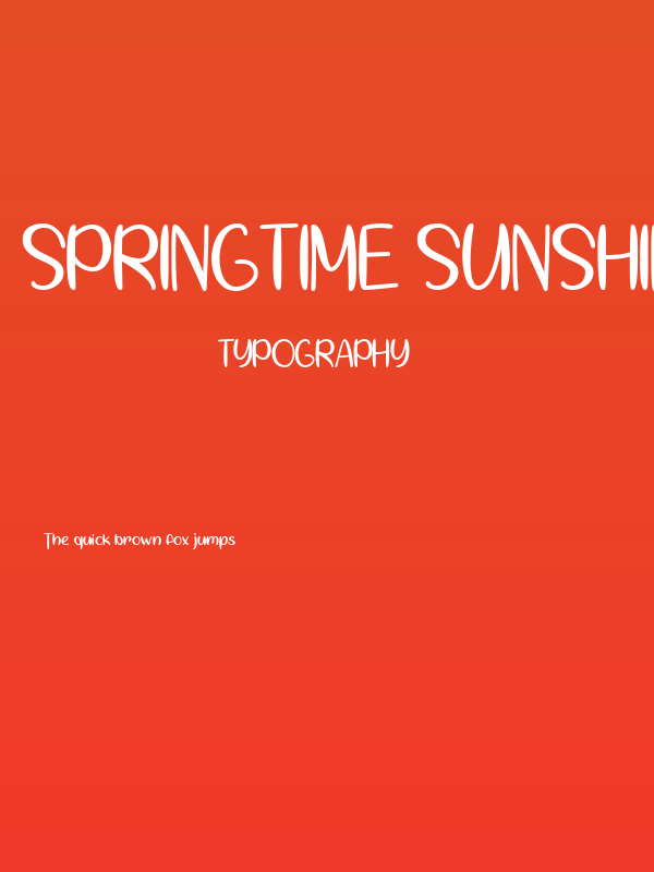 Springtime Sunshine Poster