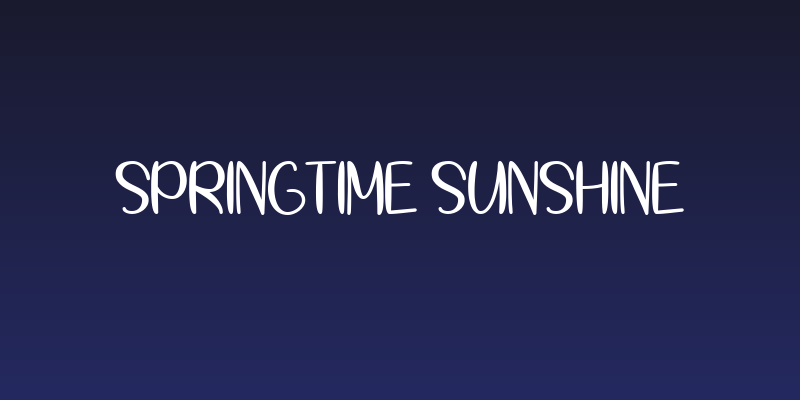 Springtime Sunshine Social Header