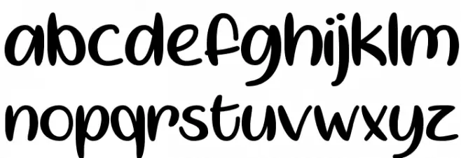 Springtime Sunshine フォント 小文字