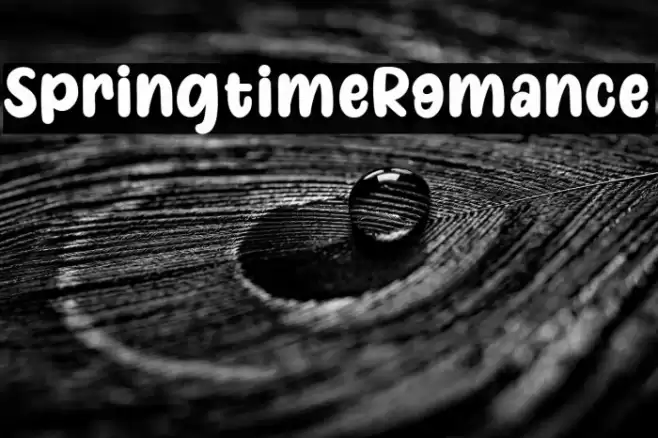 SpringtimeRomance Шрифта examples