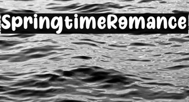 SpringtimeRomance Шрифта examples