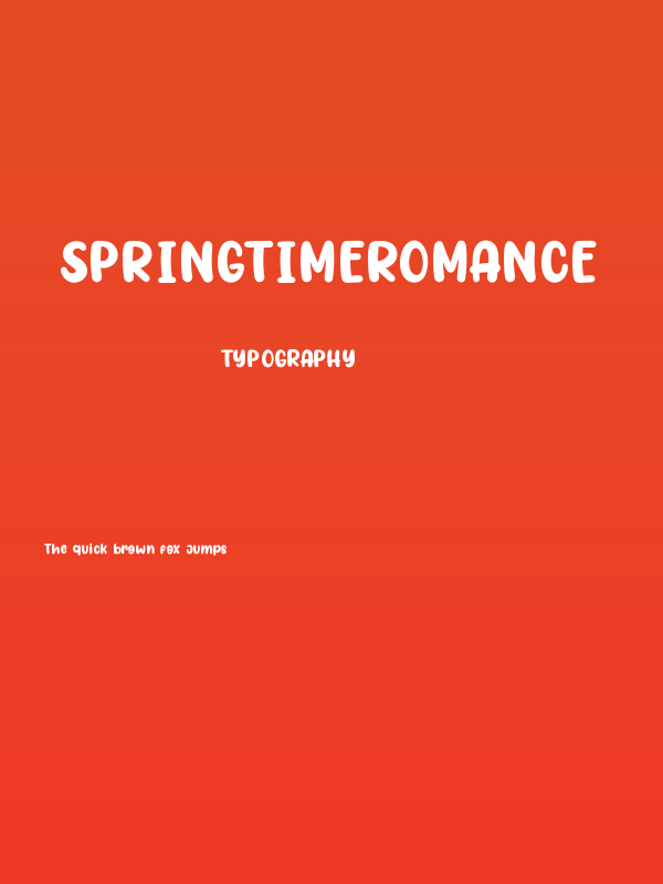 SpringtimeRomance Poster