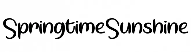 SpringtimeSunshine  Frei Schriftart Herunterladen