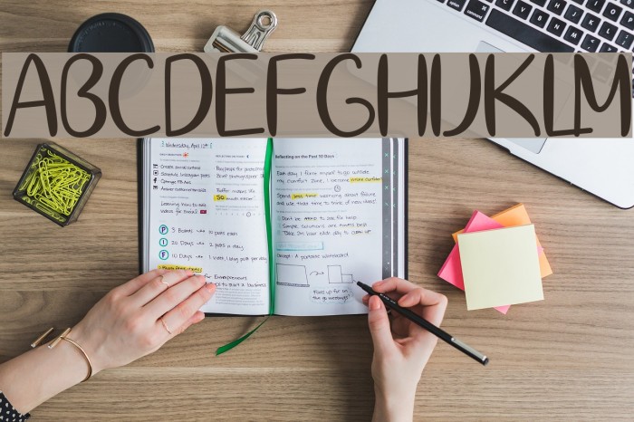SpringtimeSunshine Font examples