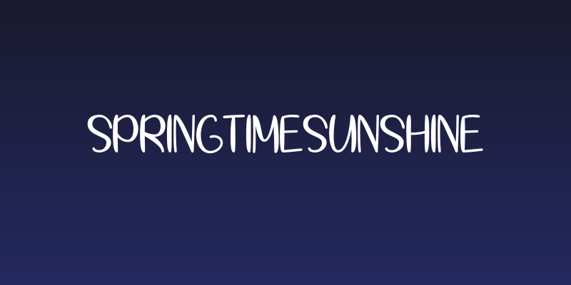 SpringtimeSunshine Social Header