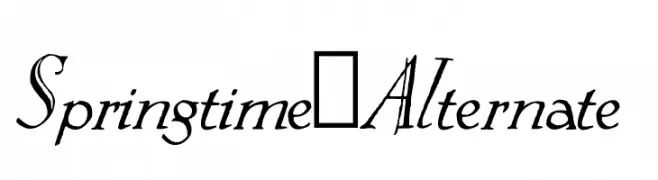 Springtime_Alternate  Frei Schriftart Herunterladen