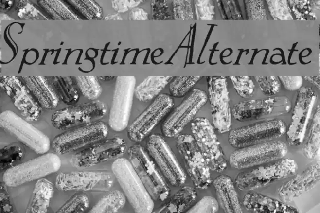 Springtime_Alternate フォント examples