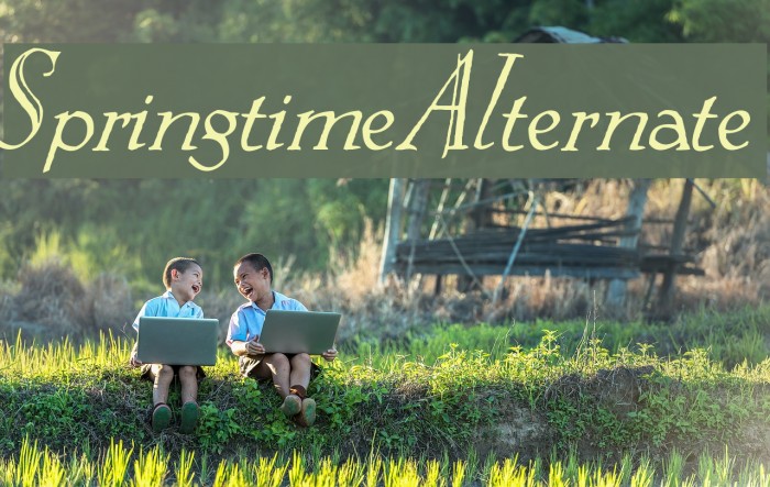 Springtime_Alternate Font examples
