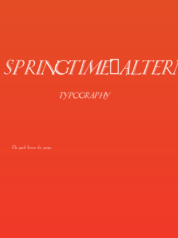 Springtime_Alternate Poster