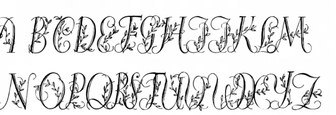 Springtime_Flourish Шрифта ВЕРХНИЙ