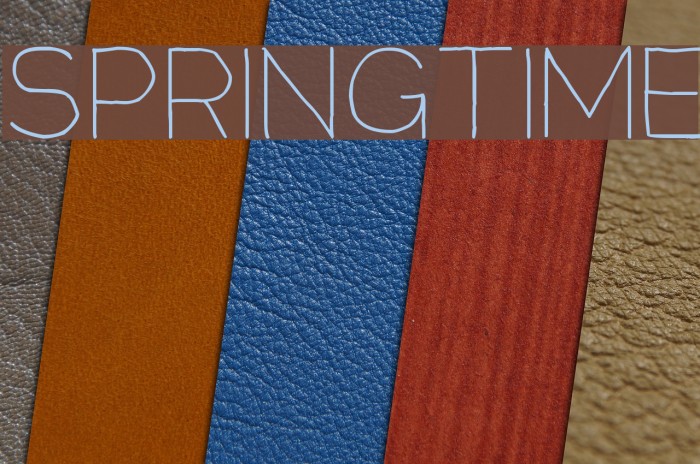Springtime Font examples