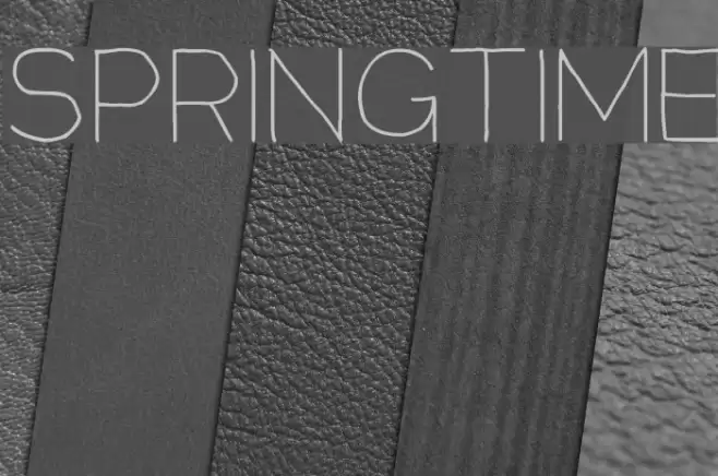 Springtime Font examples