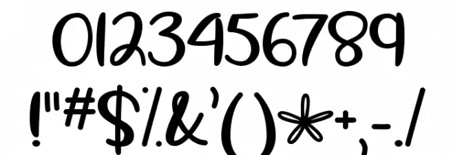SpringtimeinApril フォント その他の文字
