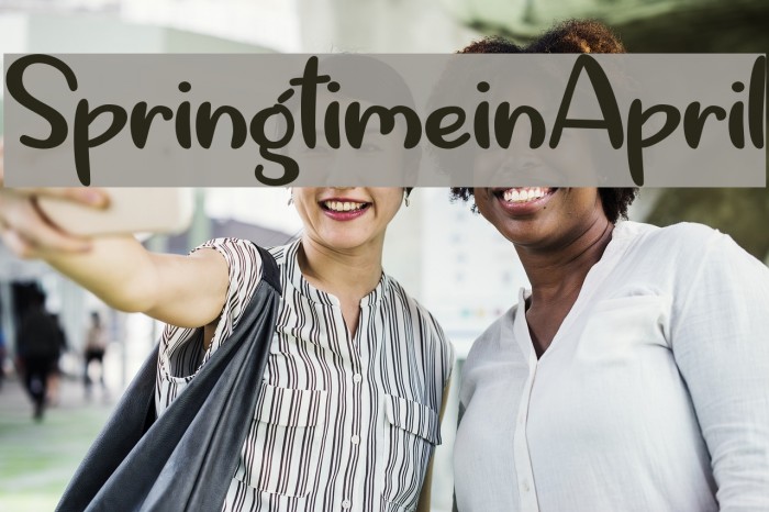 SpringtimeinApril Font examples