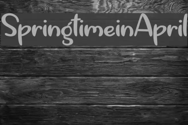 SpringtimeinApril フォント examples