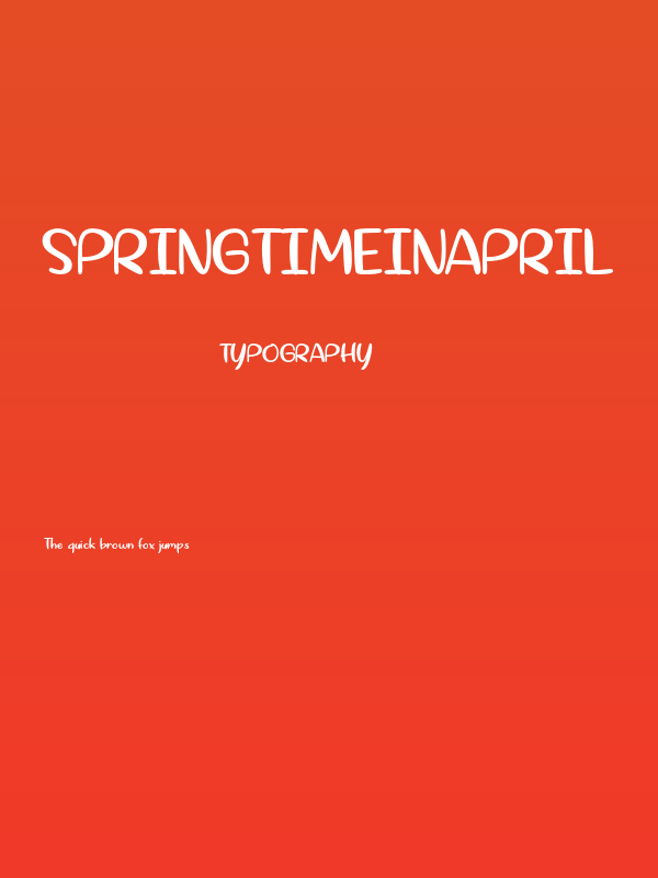 SpringtimeinApril Poster