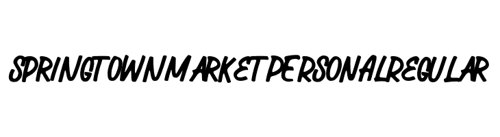 Springtown Market PERSONAL Regular  Descarca Fonturi Gratis