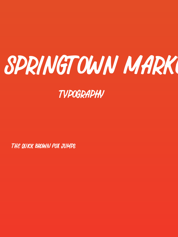 Springtown Market PERSONAL Regular Poster
