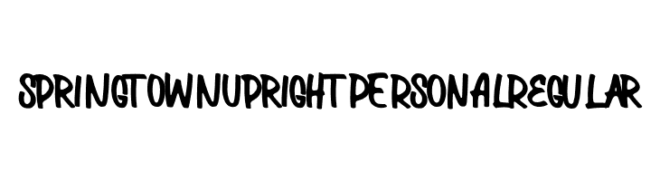 Springtown Upright PERSONAL Regular  Free Fonts Download