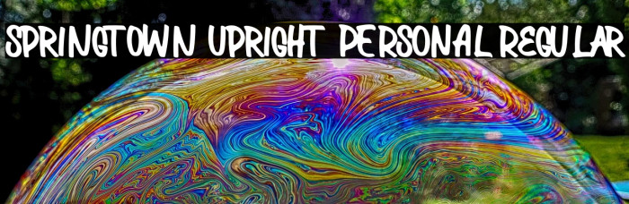 Springtown Upright PERSONAL Regular Example 1