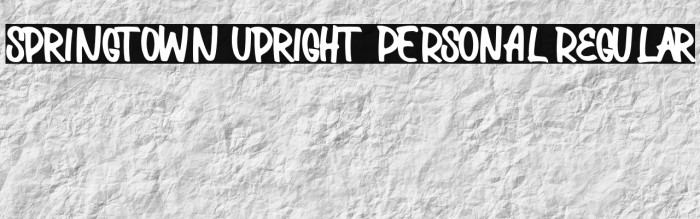 Springtown Upright PERSONAL Regular Example 2