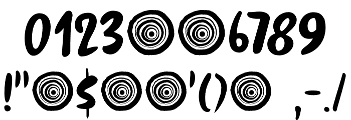 Springwood Brush DEMO Regular Font OTHER CHARS