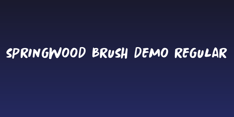 Springwood Brush DEMO Regular Social Header