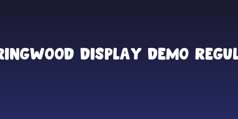 Springwood Display DEMO Regular Social Header